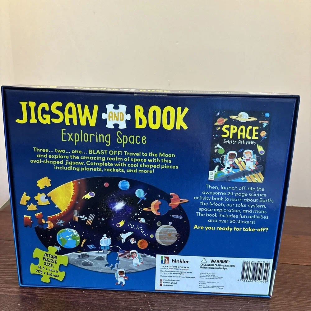 Stem: Exploring Space 150+ Piece Jigsaw‎ & 24 Page Sticker Book Brand New!